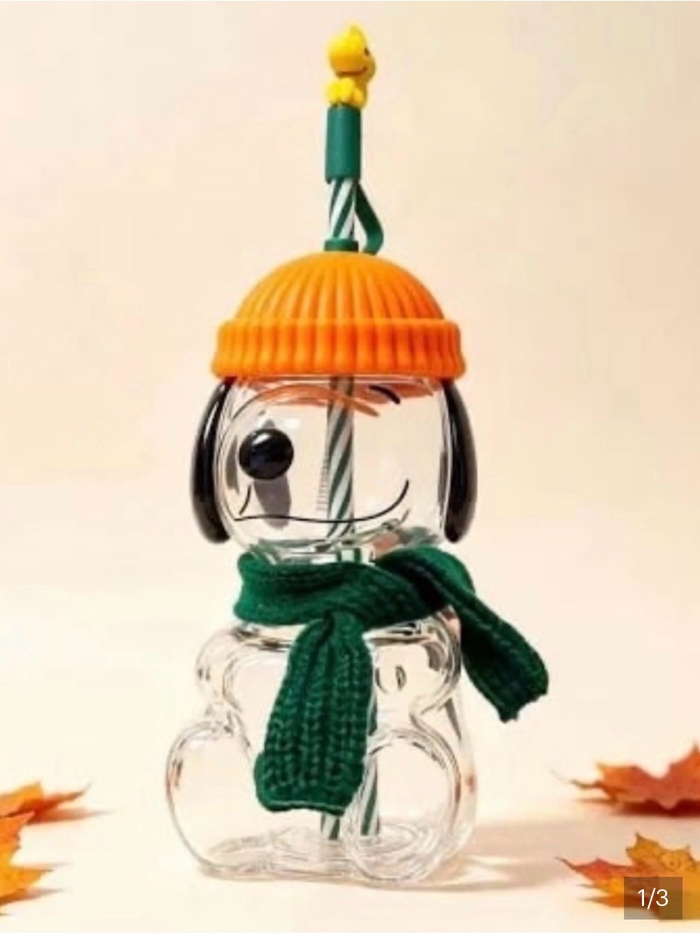 Authentic Starbucks Snoopy Peanutd Glass Tumble 2026